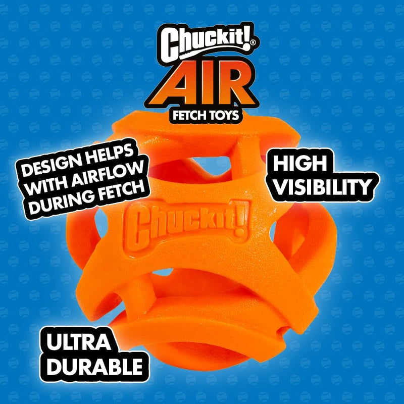 Chuckit! Air Fetch Dog Ball Durable Rubber Dog Toy Launcher Compatible Dog Balls, 2 Pack, Medium - Gift Guide