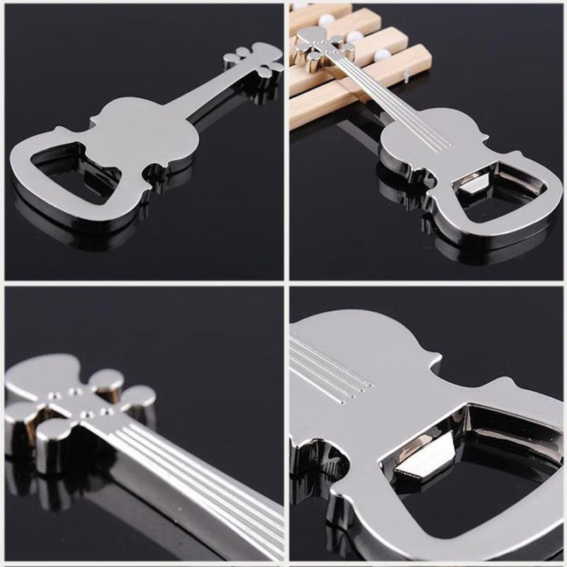 Guitar Gifts Bottle Opener Personalised Home Kitchen with Music Lover Bar Soda Water Beer Multifunctional Tool Party Accessories Metal Gifts Gadgets Novelty Bottle Openers for Men Bartender Waiters