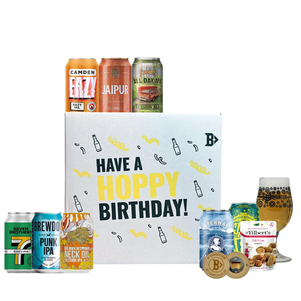 World IPA Beer Happy Birthday Beer Gift Box - birthday gifts for men, mens birthday gifts, beer gifts for men, gift for men, mens gifts for birthday, mens gift set, gift sets for men