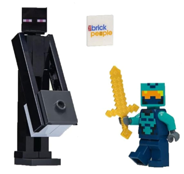 LEGO Minecraft: Enderman Minifigure with Nether Hero Combo Pack