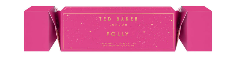 Ted Baker Polly Fragrance and Body Lotion gift set, Polly fragrance EDT with sweet fruity floral scent 15ml and body lotion 50ml, Cracker Gift Set