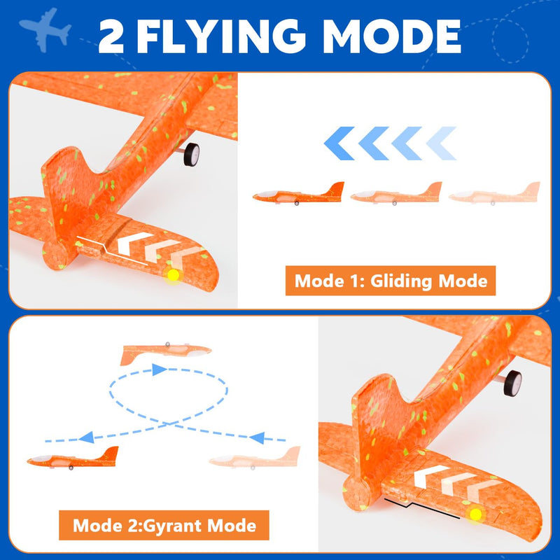 Winstico Boys Toys Age 4 5 6 7 8 9 Year Old Boy Gifts, Airplane Launcher Toy with 3 Pack Foam Glider Planes, Outdoor Garden Toys Birthday Present Gift for Kids Age 3 4 5 6 7 8 9 Year Old Boys - Gift Guide