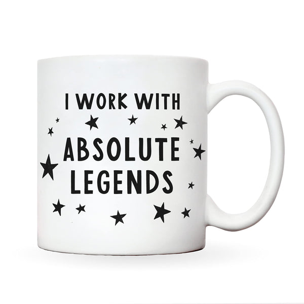 Manta Makes Gifts for Colleagues | I Work with Absolute Legends Mug | Funny Work Gifts | Funny Work Colleague Gifts | Gifts for Work Colleagues | Work Colleague Gifts Funny - Gift Guide