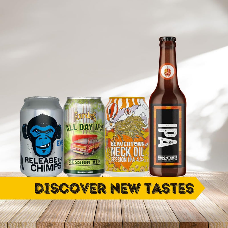 12 Craft IPA Beer Gift Set Mixed Case of IPA Beers with Branded Glass - Premium Selection, Gifts For Him, For Her, Christmas, Father's Day, Birthday's - Gift Guide
