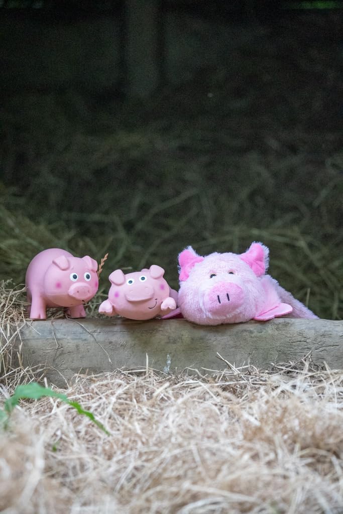 Petface Latex Lounging Pig Soft Chew Dog Toy - Gift Guide
