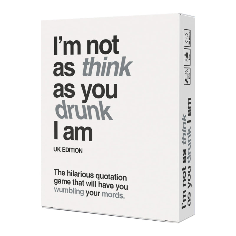 13th Floor Games I’m Not As Think As You Drunk I Am - Quotation Memory Card Game for Adults - Drinking Game For Adults Party - Card & Board Games 2-8 Players, 30min, Ages 18+