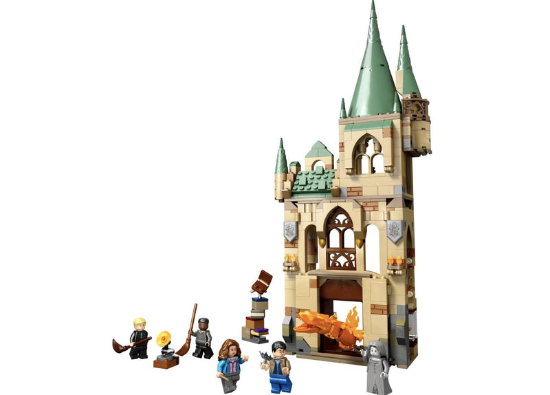 LEGO Harry Potter Hogwarts: Room of Requirement, Castle Toy for 8 Plus Year Old Kids, Boys and Girls, with Transforming Fire Serpent Figure, Deathly Hallows Modular Building Set 76413