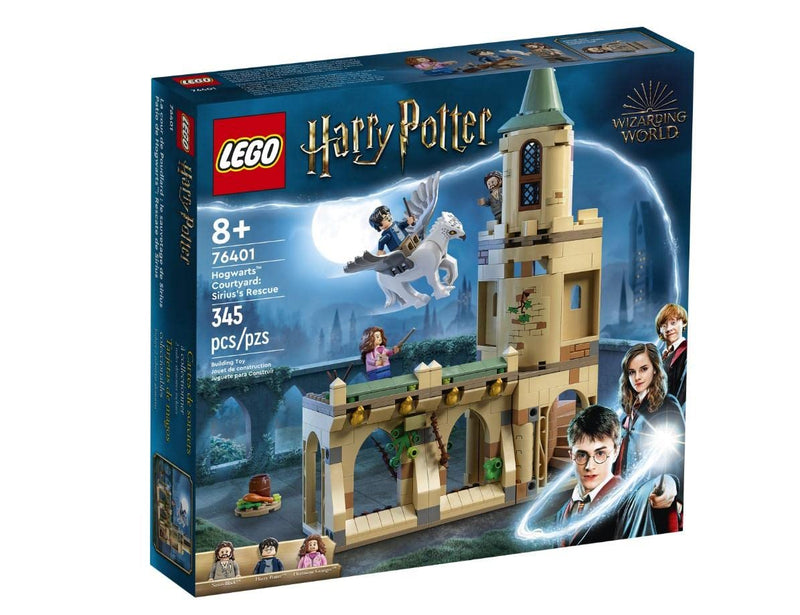 LEGO Harry Potter Hogwarts Courtyard: Sirius’s Rescue 76401 Building Kit; Recreate Scenes from Harry Potter and the Prisoner of Azkaban; Castle Playset Birthday Gift for Kids Aged 8+ (345 Pieces)