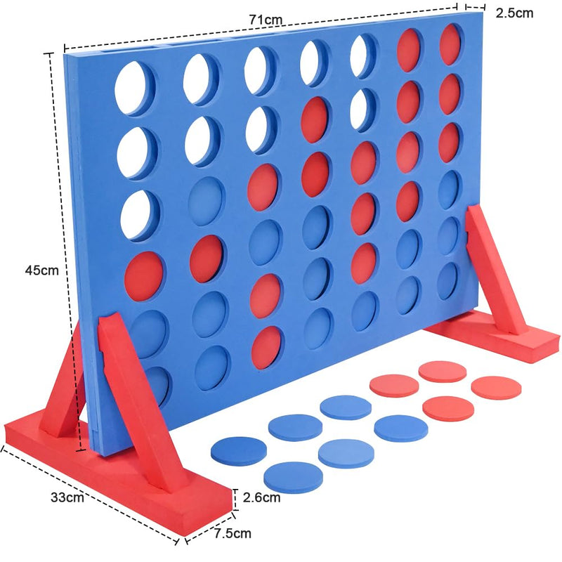 Unibos | GIANT EVA Foam Game | 4 in A Row Connect Game | Indoor & Outdoor Family Game | Family Fun Party Games | Games Kids Travel Games | Travel Board Games | Kids & Adults Games