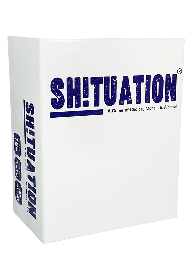 Shituation Fun Adult Drinking Game - Hilarious Party Games - Ideal For Funny Nights In With Friends, Dinner Parties, Students, Predrinks and Zoom parties.