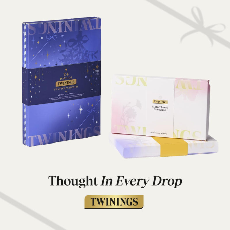 Twinings Superblends Collection Gift Box | Ideal Gifts For Women & Men Christmas, Birthday, Anniversary & Self-Care |4O Tea bags|8 Premium Green & Herbal Infusion Tea Bags - Gift Guide