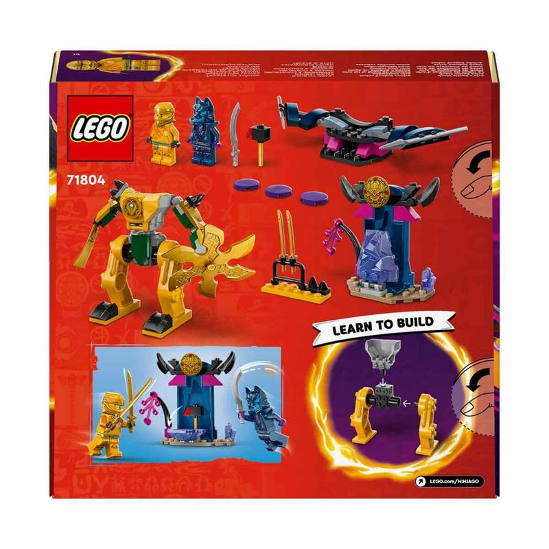 LEGO NINJAGO Arin’s Battle Mech, Action Figure Ninja Toy for 4 Plus Year Old Boys, Girls & Kids, Dragons Rising Set with Arin Minifigure and Mini Katana Sword Accessory, Action Toys, Gift Idea 71804