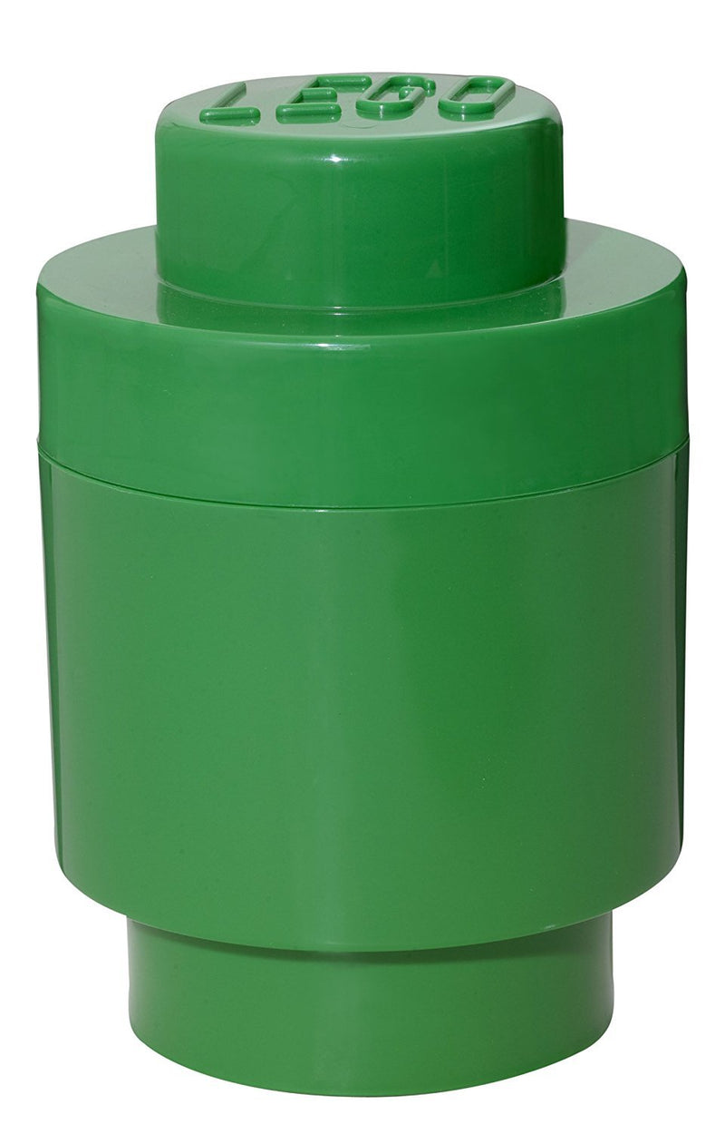 LEGO ROOM Copenhagen Round Storage Box 1, Dark Green