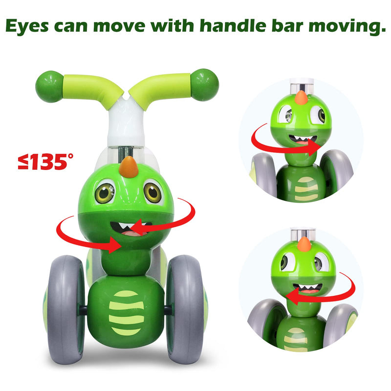 XIAPIA Baby Balance Bike 1 2 3 Years Old Boys Girls Toddler Ride on Toys for 1 Year Old Baby Trike Garden toys 1 st Birthday Gift for Girls Boys Baby Bike Walker No Pedals (Dinosaur)