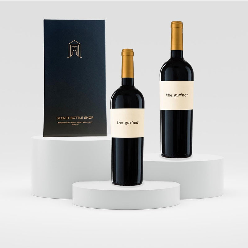 The Guv'nor Tempranillo Spanish Red Wine Duo 2x75cl Gift Box Set - Perfect Wine Gift For Wine Lovers
