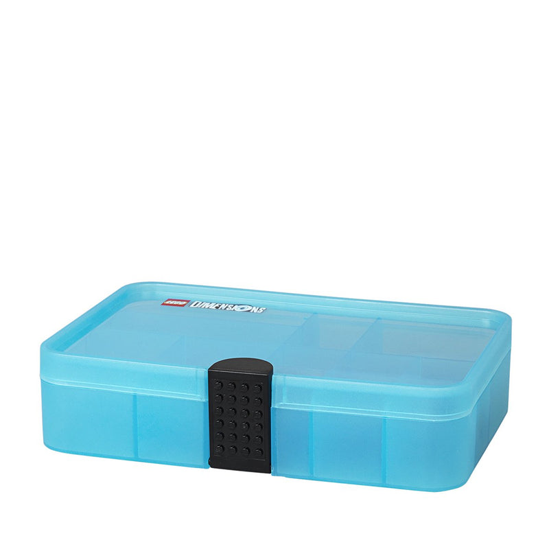 LEGO Dimensions Gaming Capsule/Sorting Box/Storage Case/Container with Compartments, Transparent Blue