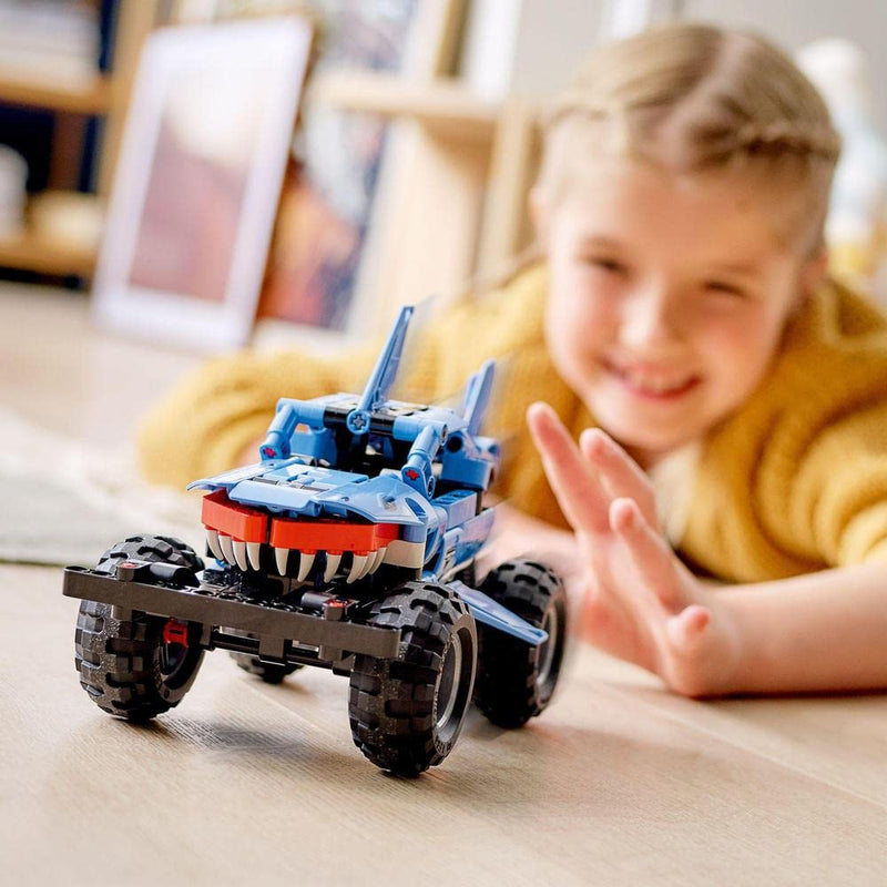 LEGO Technic Monster Jam Megalodon 42134 Model Building Kit; A 2-in-1 Build for Kids Who Love Monster Truck Toys; Kids Will Love Racing This Cool Shark Vehicle; For Ages 7+ (260 Pieces)