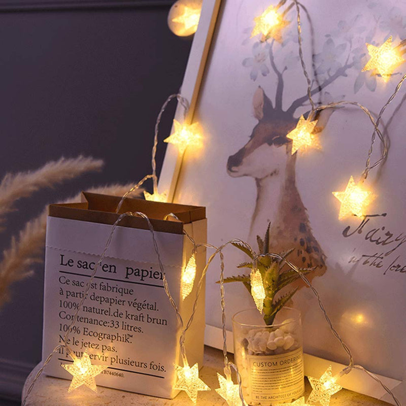FANSIR Plug in LED String Lights, 100 LED Star Fairy Lights 33 feet 8 Modes Wire Lights Mains Powered Dissemble Firefly String Lights for Bedroom Wedding Party Indoor Outdoor Decoration (Warm White) - Gift Guide