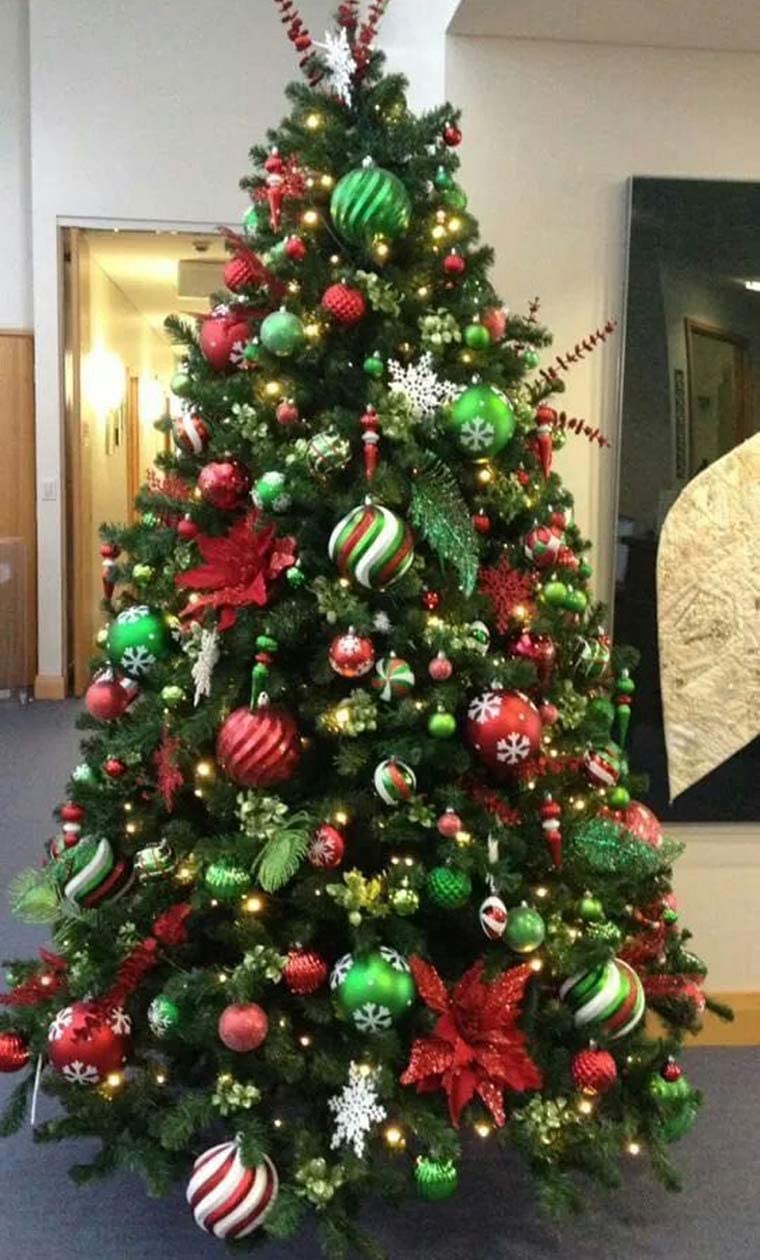 Christmas Tree Xmas Tree 7FT With Metal Stand Home Decor 1000 Tips - Gift Guide