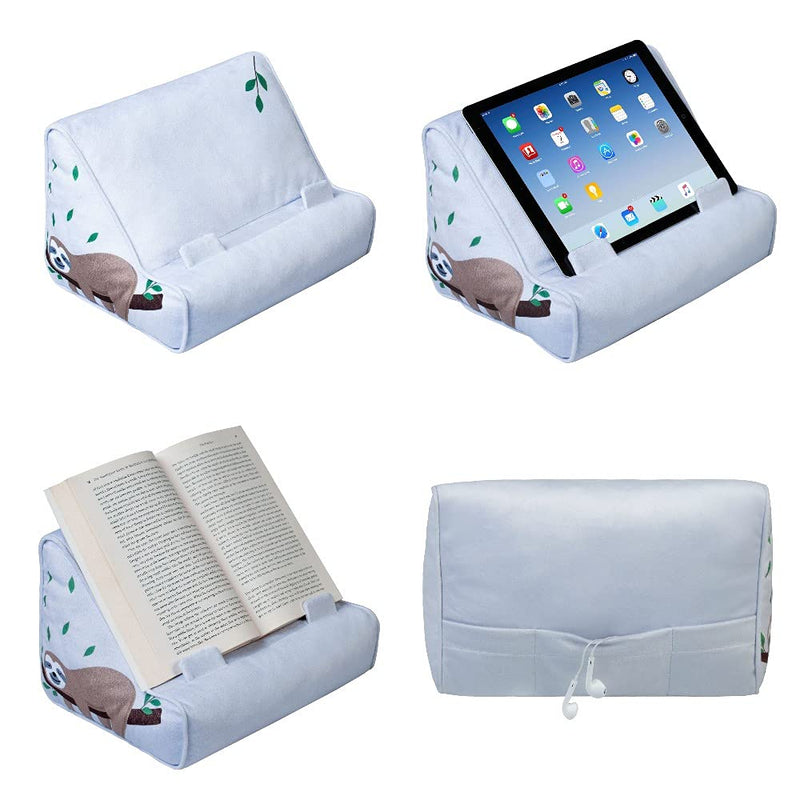 Gifts for Readers & Writers Book Couch iPad Stand | Cushioned Tablet Stand & Book Holder| Reading Pillow for Bed Time | Tablet Lap Rest Cushion | A Fun Gift for Book Lovers
