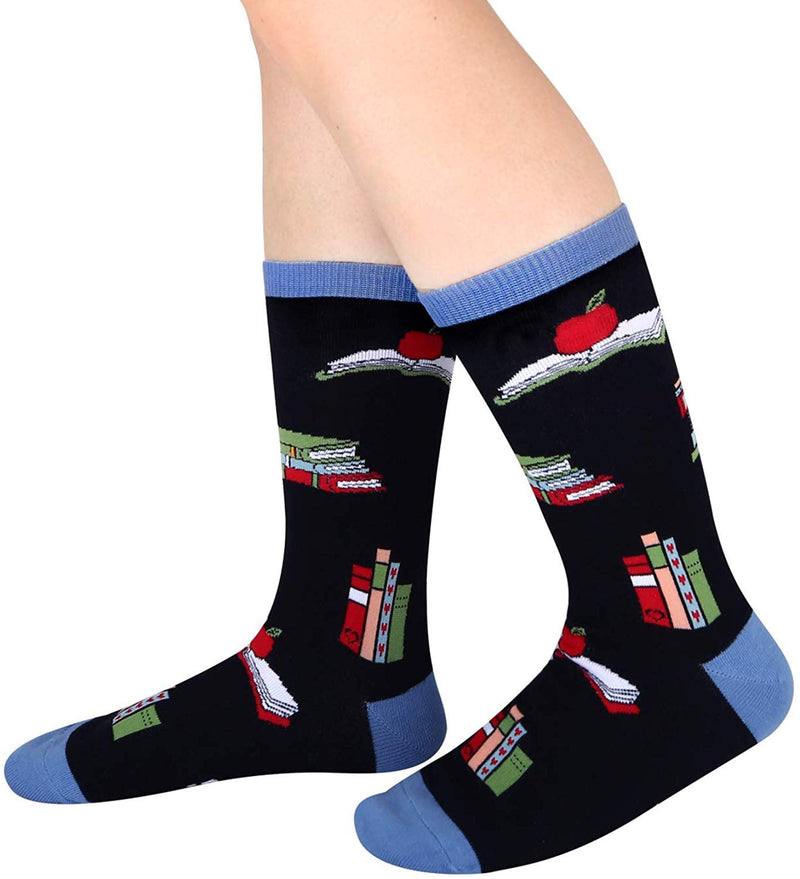 Himozoo 'SHHHHHH, I'M READING' Socks Novelty Funny Socks for Men Women Readers and Bibliophiles Gifts…