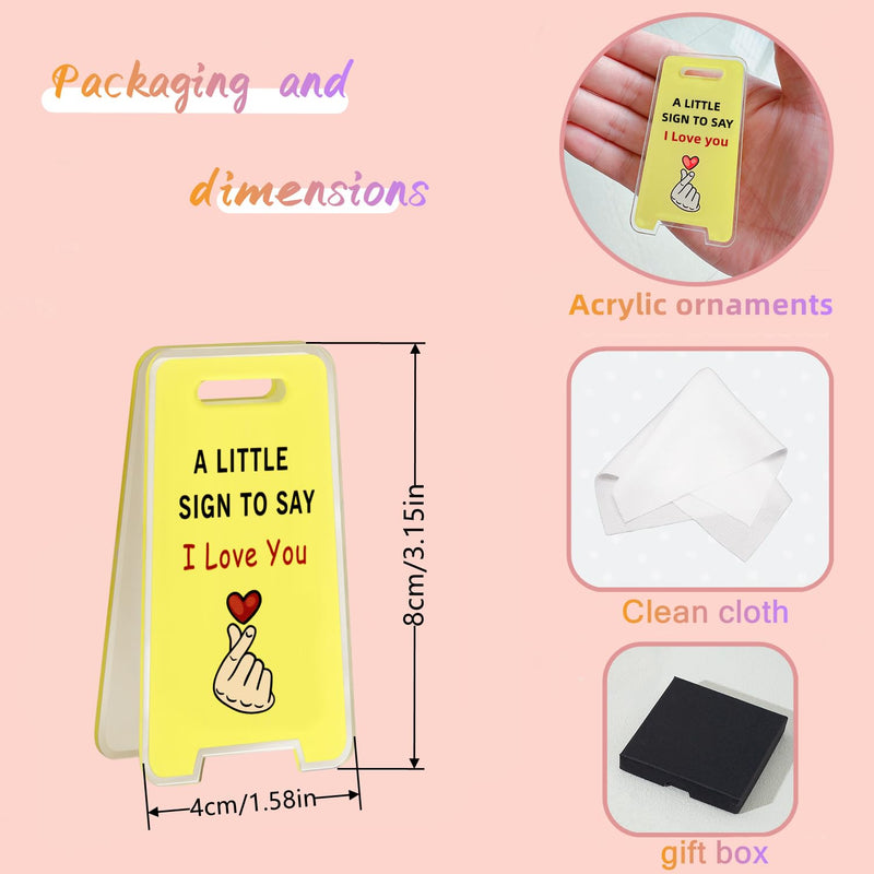 HZJ-AIGO Valentines Gifts for Her A Little Sign To Say I Love You Aniversary Gifts for Her Boyfriend Gifts Stocking Fillers Women Christmas Gifts Birthday Gifts for Girlfriend Wife Mum (YELLOW)