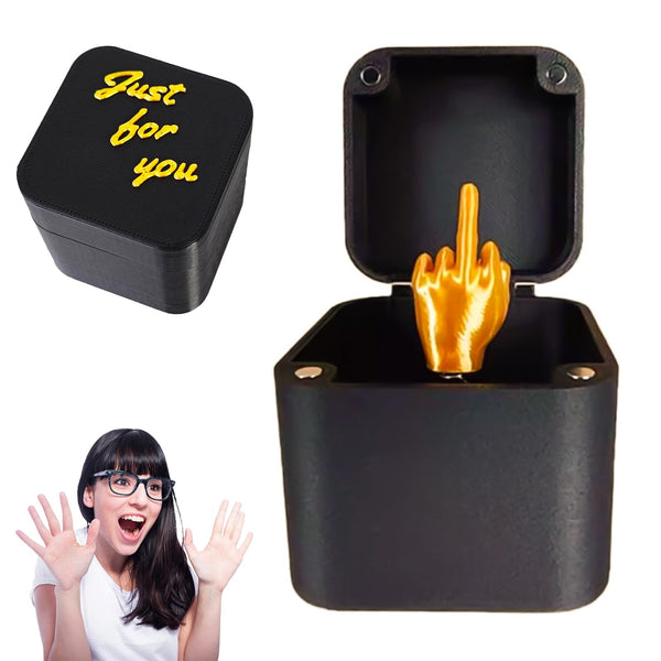 Middle Finger in a Box, Middle Finger Surprise Gift Box, Gag Prank Gifts, Secret Santa Gifts, Novelty Christmas Funny Gifts for Men Women - Gift Guide