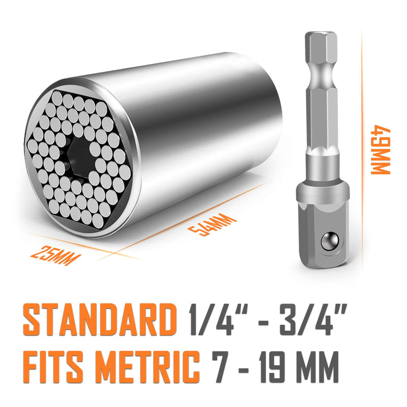BIIB Gifts for Men, Gadgets for Men, Universal Socket Wrench, Mens Gifts for Dad Gifts for Men Who Have Everything, Birthday Gifts for Him, Christmas Stocking Fillers, Hand Tools, Father s Day Gifts - Gift Guide