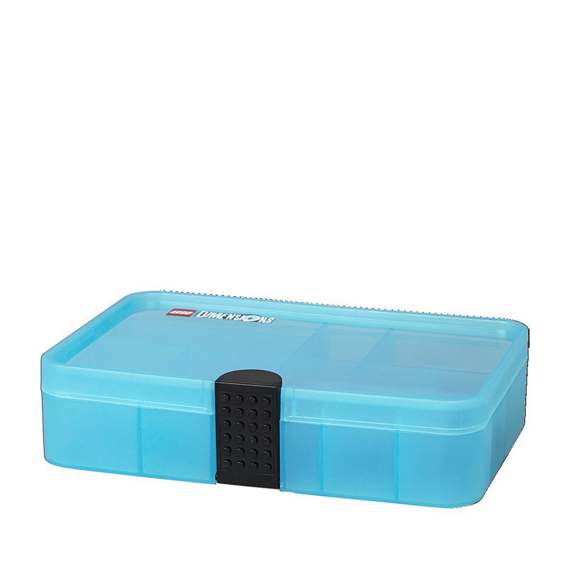 LEGO Dimensions Gaming Capsule/Sorting Box/Storage Case/Container with Compartments, Transparent Blue