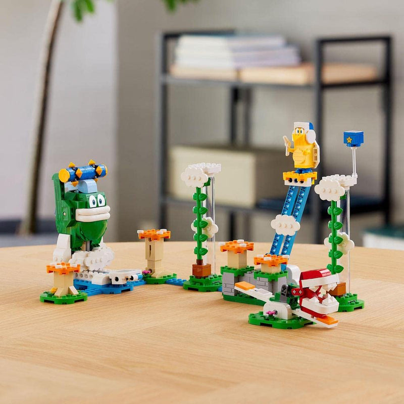 LEGO 71409 Super Mario Big Spike’s Cloudtop Challenge Expansion Set, Toys for Kids, Boys and Girls with 3 Figures including Boomerang Bro and Piranha Plant, Collectible Giftsc, Multicolor