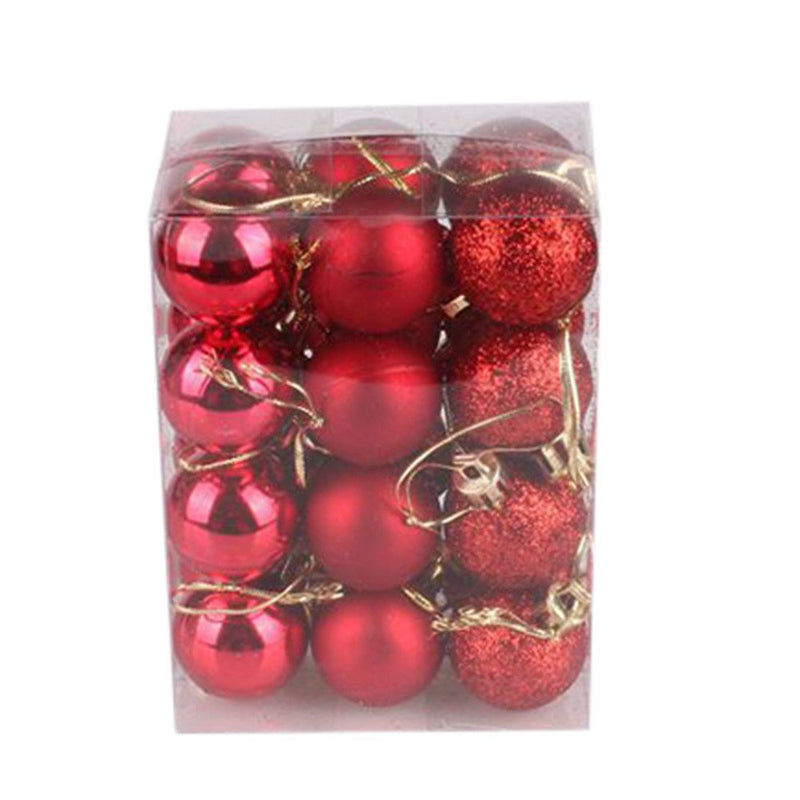 Christmas Baubles, 24/48 pcs Christmas Balls Ornaments for Christmas Tree Small Shatterproof Hanging Ball Baubles for Xmas Holiday Wedding Party Decorations Home Festival Decors (Red 3cm/24PC) - Gift Guide