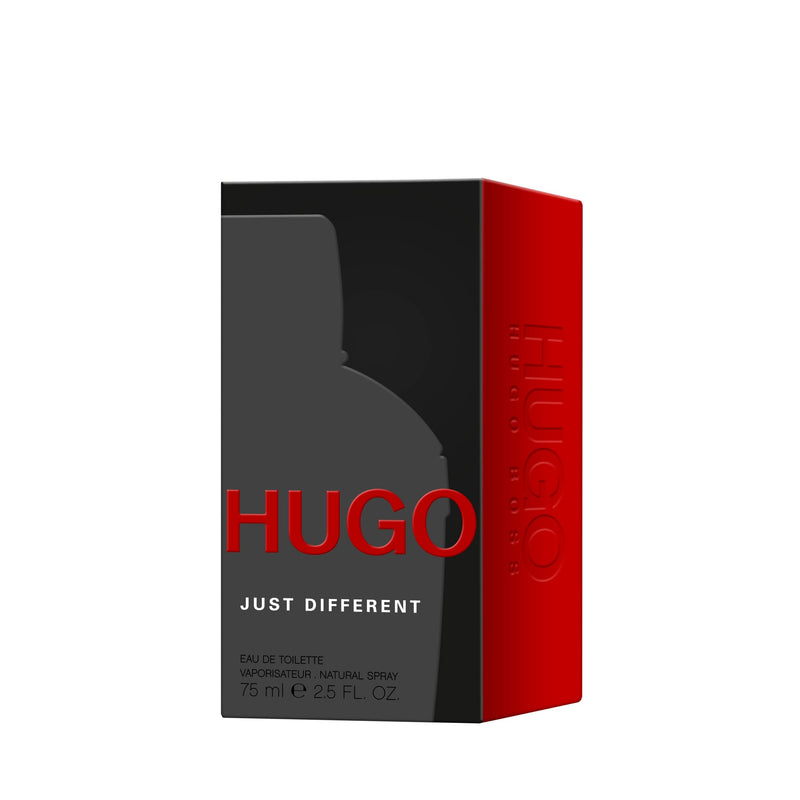 HUGO Just Different - Eau de Toilette for Him - Aromatic Fragrance with Notes of Iced Mint, Freesia, Basil, and Cashmeran - Medium Longevity - 75ml