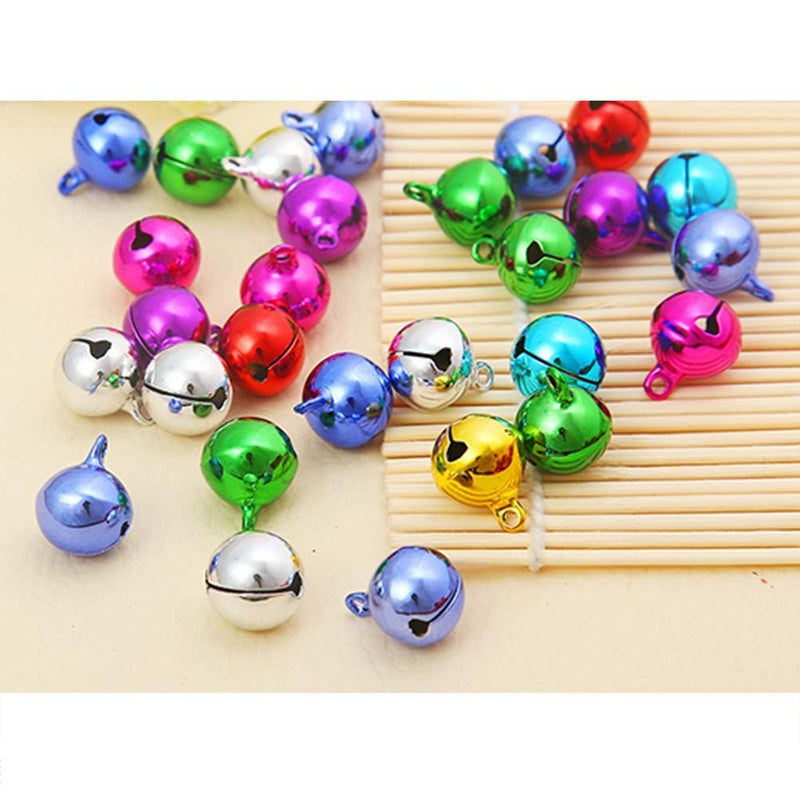 WenX 100 Pieces Jingle Bells, 6mm Small Colourful Bell Tinkle Bell for Christmas Decorating - Gift Guide