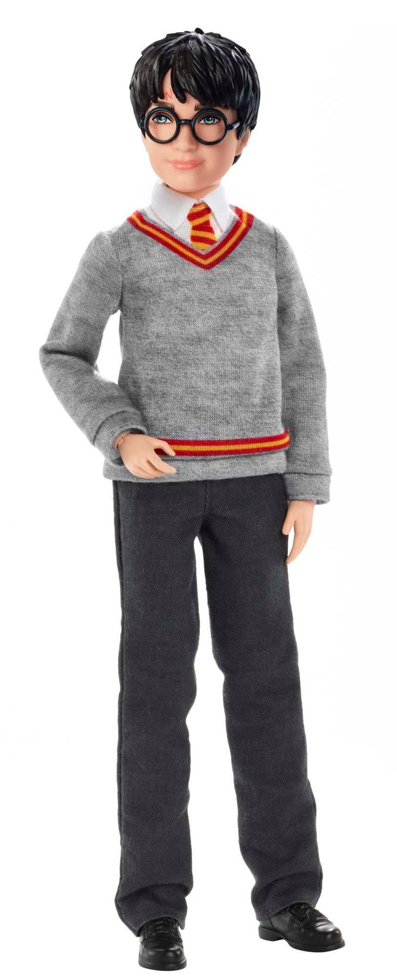 Mattel Harry Potter Collectible Doll (10.5-in) with Hogwarts uniform, Gryffindor Robe and Wand, FYM50