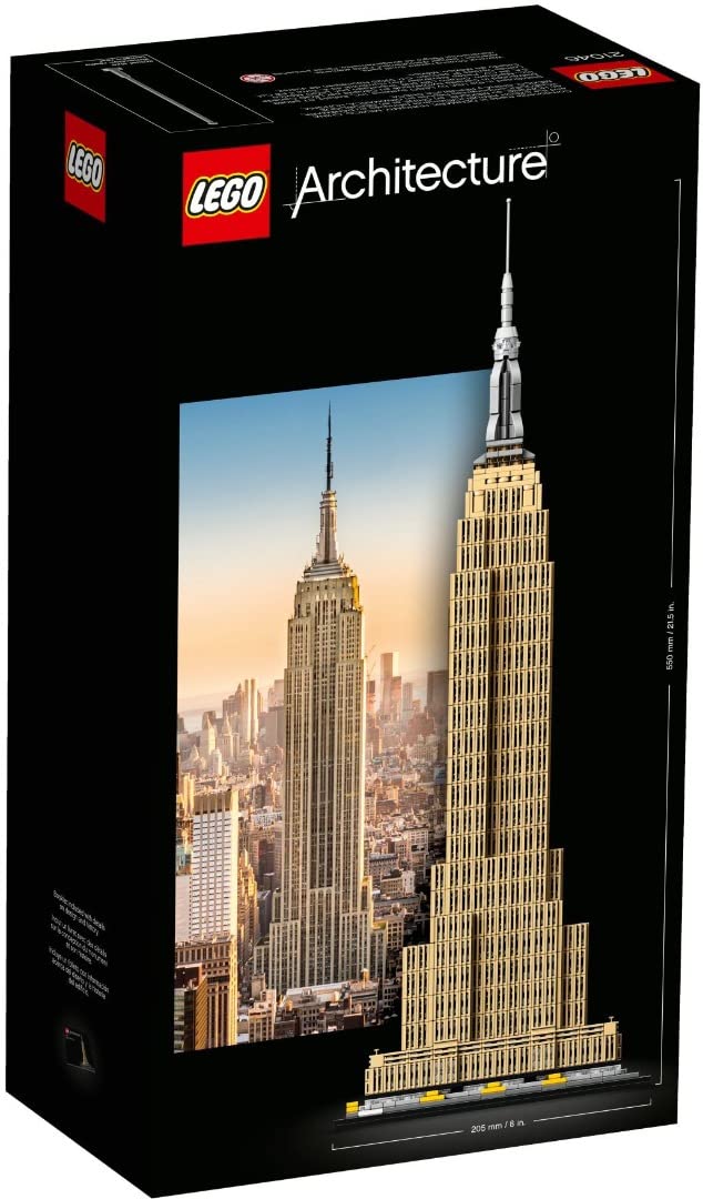 LEGO 21046 Architecture Empire State Building New York Landmark, Creative Activity, Collectible Model Kits for Adults to Build, Home Decor Gift Idea