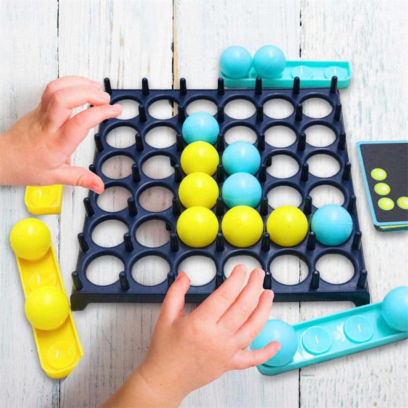 Bounce Off Game,Ping Pong Bouncing Balls Interactive Desktop Board Pattern Challenge Family,with 16 Balls and 9 Challenge Cards for Party 2-4 Palyers ,Christmas Toy Gifts for Boys Girls, Multicolor