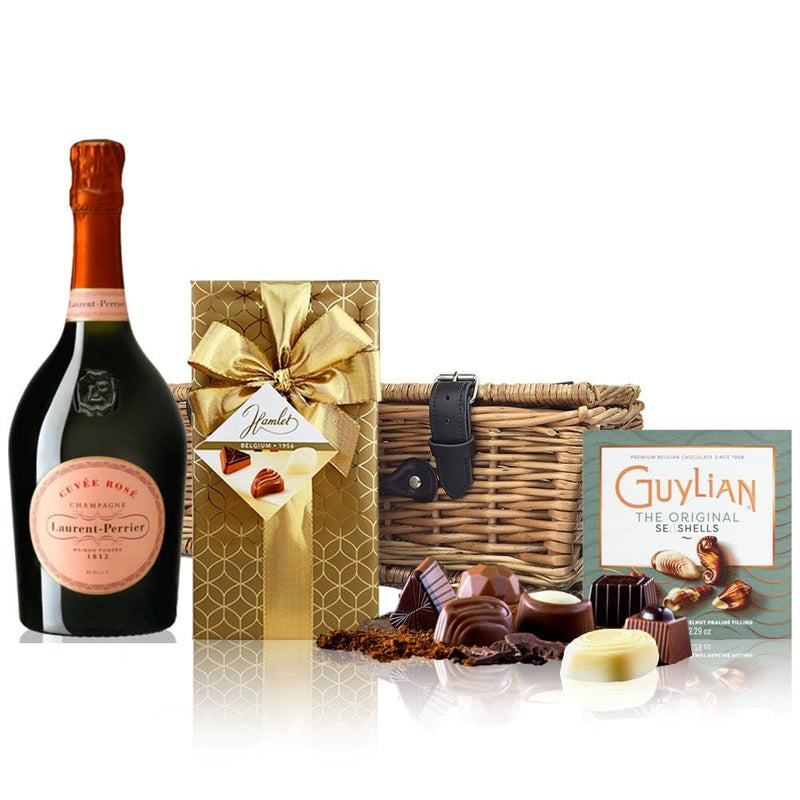 Laurent Perrier Rose Champagne And Chocolates Hamper 70cl 12% abv