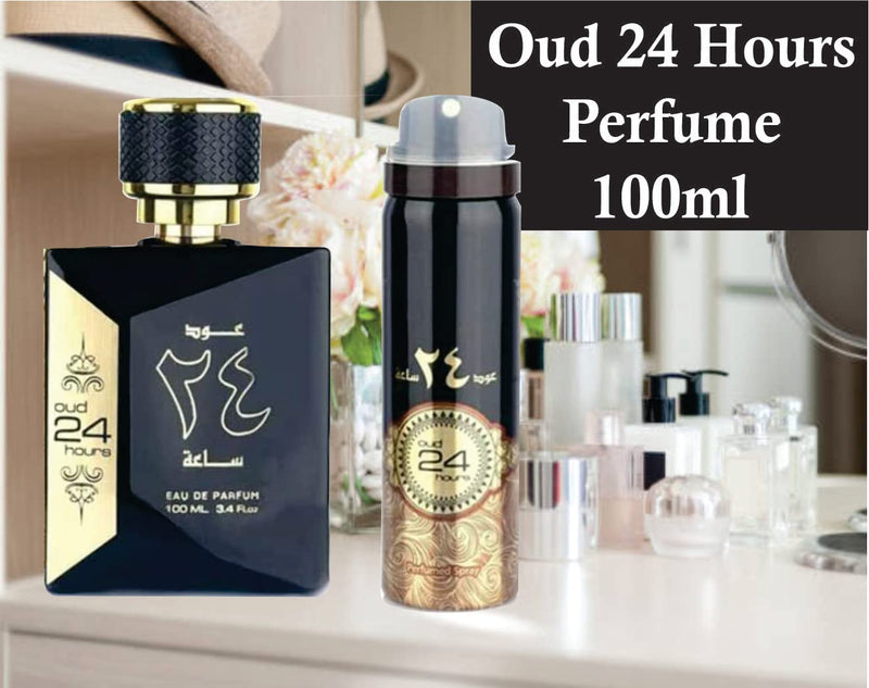Oud 24 hours | Oud 24 hours Eau de Parfum for Men | Oud and Jasmine fragrance | Oud 24 hours Men perfume Spray 100ml | Oud Perfume Made in Dubai By Sapphire’s Choice