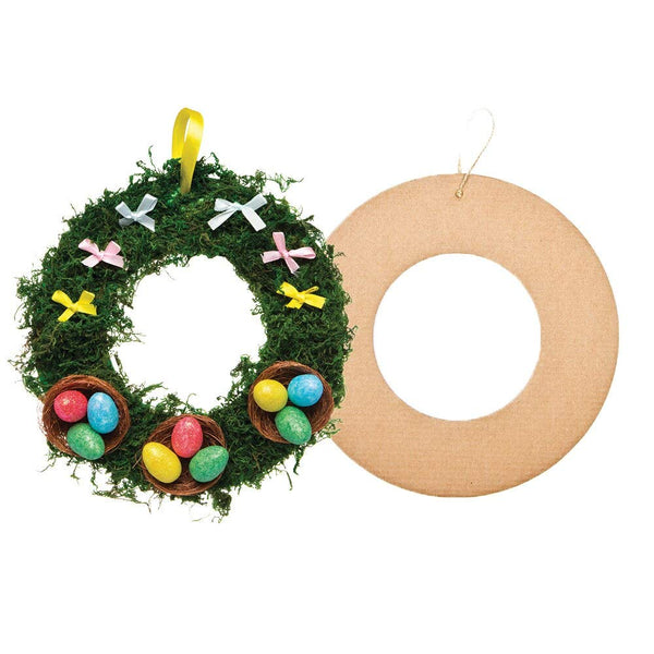 Baker Ross AF903 Craft Wreaths - Pack of 10, Wreath Making Kit, Great for Christmas Wreath Diy Kit, Wreath Making Supplies for Autumn and Wreaths for Crafts for Children,Brown,21cm - Gift Guide