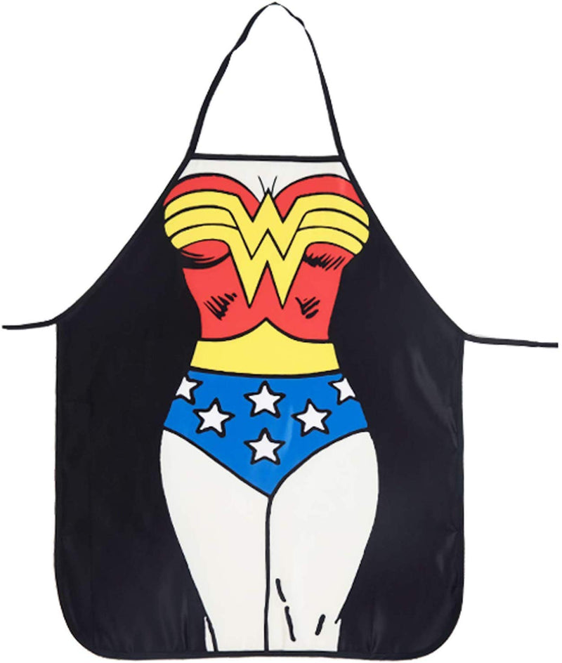 Cycorld Funny Novelty Apron Christmas Kitchen Gift for Couples Xmas Cooking BBQ Party Apron Set for Men and Women Gift (2pcs Superman + Wonder Woman Aprons) - Gift Guide