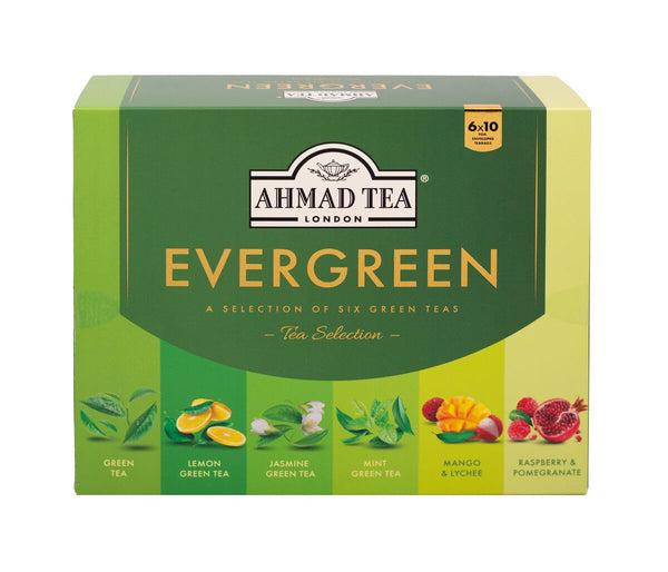 Ahmad Tea Green Tea Selection Pack | Green teas, Fruit Green teas, Jasmine Green tea | Perfect Green tea gift | 60 Teabag Sachets | 6 Flavours - Gift Guide