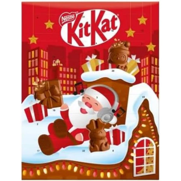 KitKat Milk Chocolate Christmas Advent Calendar 85g, Festive Holiday Treat, Christmas Chocolates, Christmas Chocolate Treat - Gift Guide