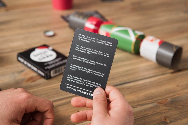Shot in the Dark: Christmas Quiz Edition | 2+ players | Adults & Kids | Ideal Christmas Stocking Filler Gift - Gift Guide