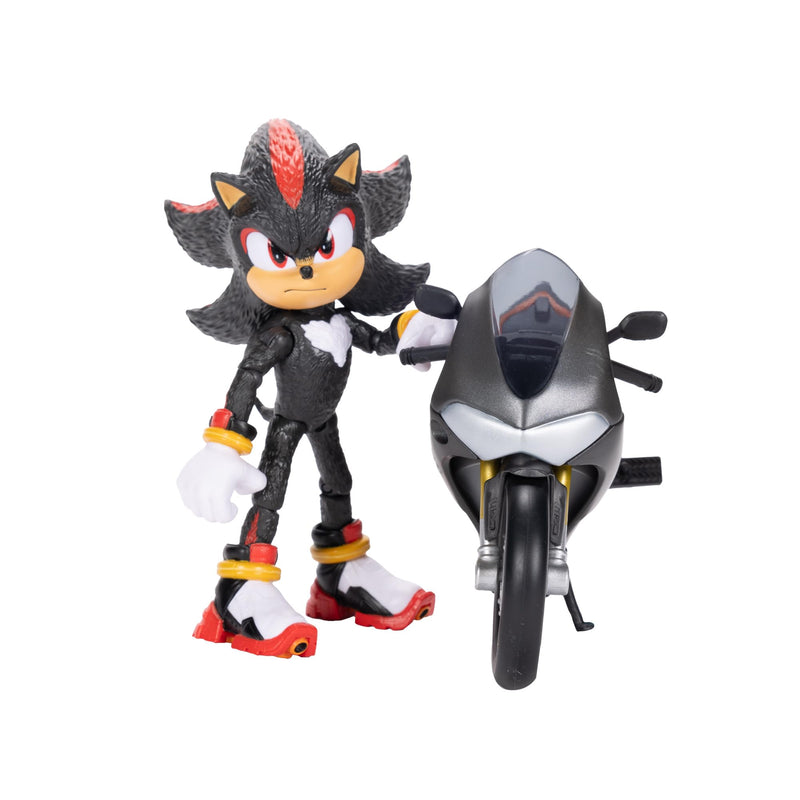 Jamakie 424064 (motorcycle) Sonic 3 Movie-5" Figure w/Vehicle (mortorcycle), C