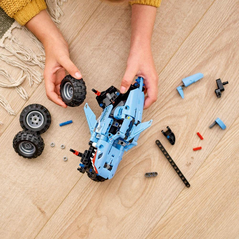 LEGO Technic Monster Jam Megalodon 42134 Model Building Kit; A 2-in-1 Build for Kids Who Love Monster Truck Toys; Kids Will Love Racing This Cool Shark Vehicle; For Ages 7+ (260 Pieces)