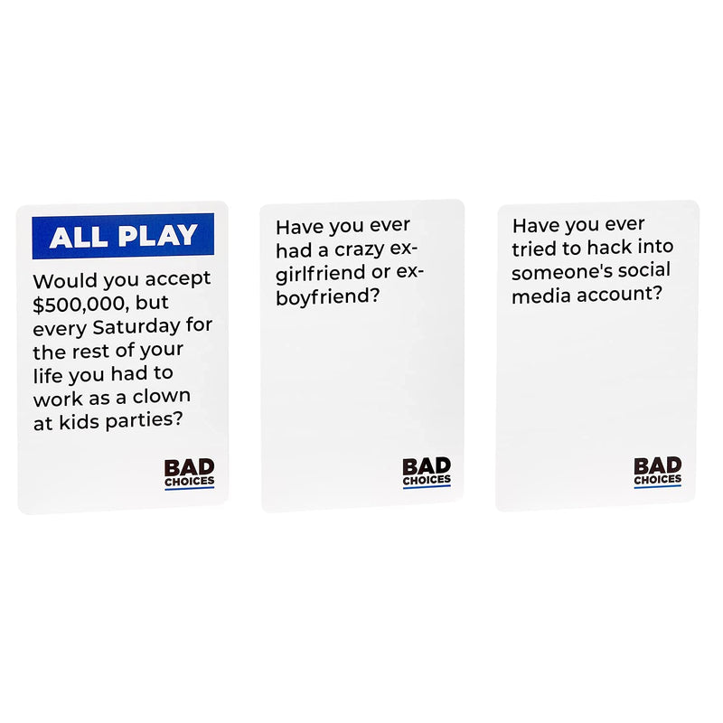 BAD CHOICES Party Game + After Dark Edition Set - Hilarious Adult Card Game for Friends, Fun Parties and Board Games Night with your Group