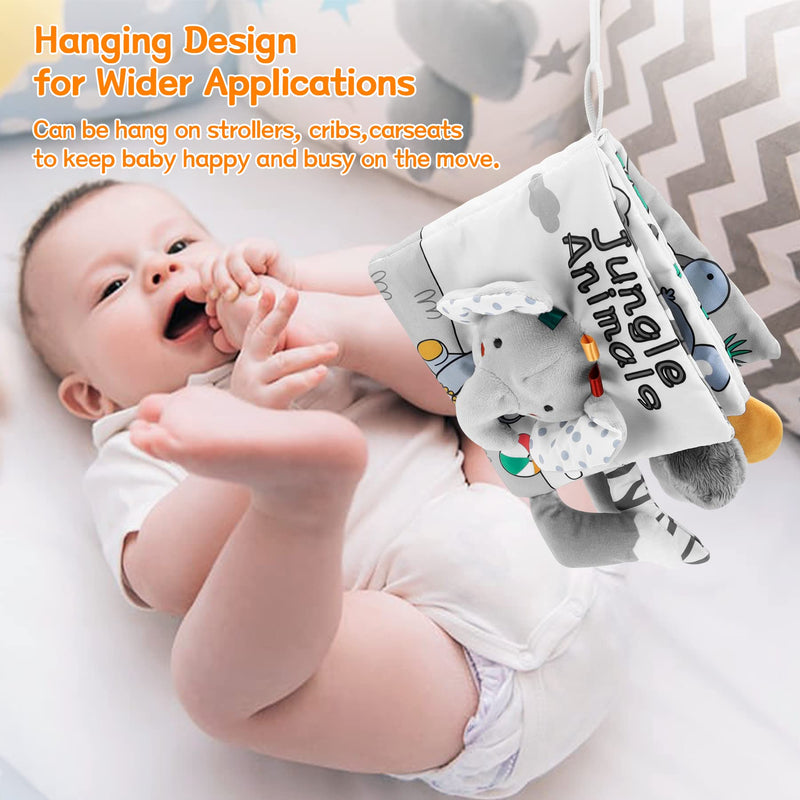 Sirecal Baby Books 0-6 Months, Soft Crinkle Cloth High Contrast Sensory Books for Babies, Newborn Touch Feel Activity Early Development Toy Infant 0 3 6 12 Months Boy Girl Shower Gifts - Gift Guide