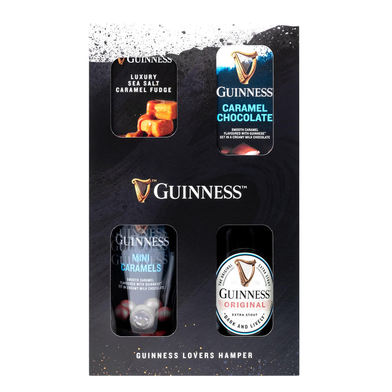 Guinness Gifts for Men, Beer Gift Set - Official Guinness 500ml and Pint Glass, Chocolate & Fudge Hampers & Gourmet Gifts - Alcohol Gift Sets for Men, Gifts for Him, Dad Birthday Gifts, Christmas - Gift Guide