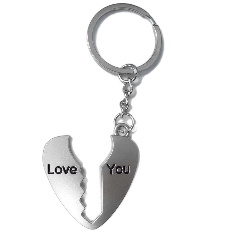TRIXES Valentines Keyring I Love You Key Ring Key to my Heart Key Chain - Romantic Couples Keychain Gift for Her Him - Present for Girlfriend Boyfriend Husband Wife