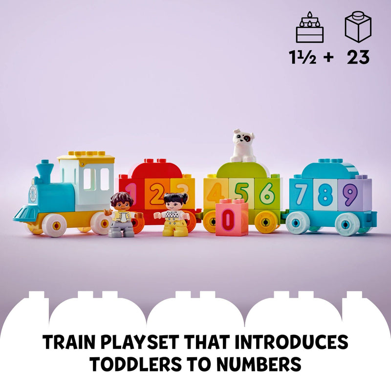 LEGO DUPLO My First Number Train - Learn to Count 10954 Building Toy; Introduce Toddlers to Numbers and Counting; New 2021 (23 Pieces), Multicolor